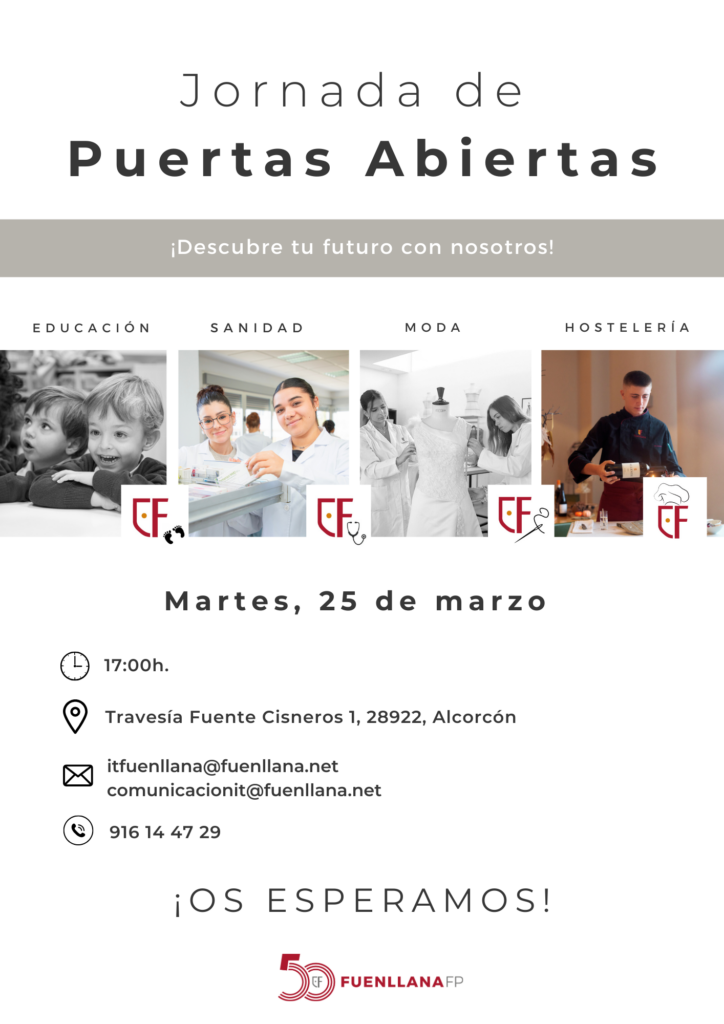 Jornada de Puertas Abiertas FP (25 marzo) jornada de puertas abiertas