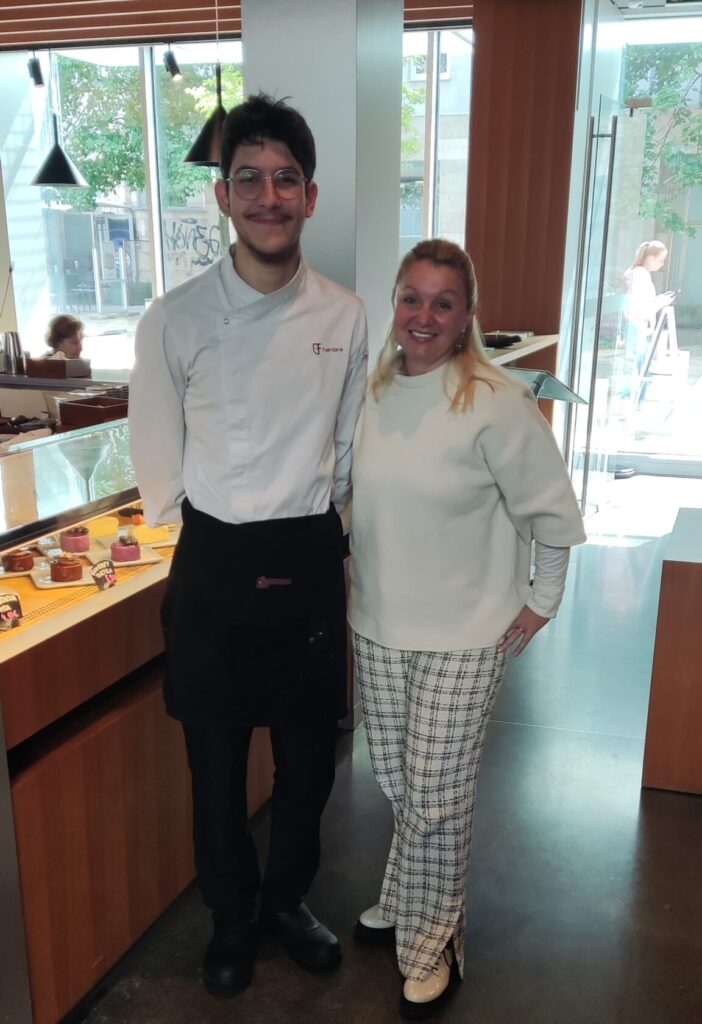 ana micu con sergio erasmus eslovenia